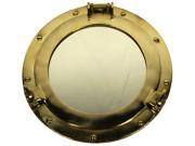 11 Brass Porthole Mirror Maritime and Nautical Ship Decor