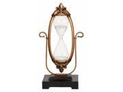 60 Minute Hourglass Glass Sand Timer with Aged Victorian Frame