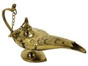 6 Solid Brass Aladdin Magic Genie Lamps Incense