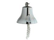 6 Mountable Silver Dinner Bell with Bracket
