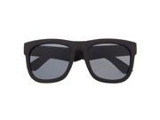 Large Thick Frame Wayfarer Inspired Sunglasses Fashion Retro Shades Matte Black