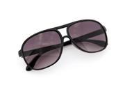Plastic Aviator Sunglasses Gradient Lens Square Vintage Fashion Black