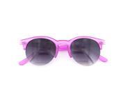 Vintage Round Half Frame Fashion Sunglasses Rim Cat Sunnies Pink
