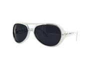 Classic Retro Vintage Elvis Inspired King Sunglasses Gold Silver Rock Star