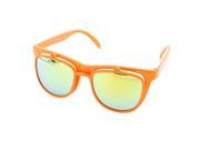 Vintage Flip Up Wayfarer Sunglasses Plastic Clear Classic Neon Orange Revo