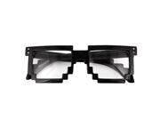 8 Bit Pixel Retro Sunglasses Glasses Geek Nerd Super Computer Video Game Black