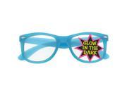 Glow in the Dark Clear Lens Wayfarer Sunglasses Glasses Rave EDC Blue