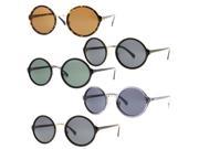 Classic Round Vintage Steampunk Inspired Circle Sunglasses Metal 5 Pack Lot