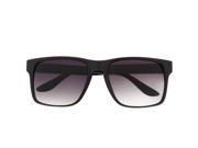 Designer Inspired Square Frame Sunglasses Keyhole Shades Modern Design Black