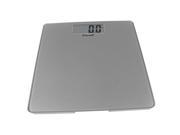 Escali Modern Glass Platform Digital Bathroom Scale Weight 400 lb Silver
