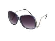 Women s Large Oversized Square Drop Temple Swan Sunglasses Vintage Beauty Gray