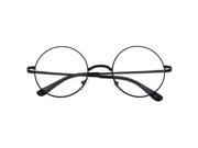 John Lennon Inspired Round Clear Lens Glasses Hippy Sunglasses Vintage Slver