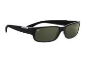 Serengeti Eyewear Sunglasses Merano 7239 Shiny Black With 555nm Polarized Lens