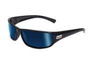 Bolle Python Shiny Black Sunglasses 11333 W Polarized Offshore Blue Lens Eyewear