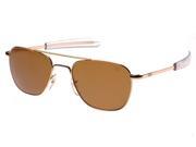 American Optical Original Pilot Bayonet 52 Gold Cos Polar Sunglasses 32103