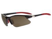 Dual Power Eyewear SL2 Pro Black Frame Brown Lens 1.50 Reading Glasses
