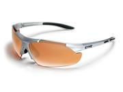 Maxx Sunglasses Raven Silver W Black Rubber Frame HD Amber Lenses