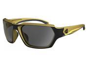 Ryders Eyewear Face Black w Gold Frame Grey Lens Sunglasses