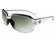 Ryders Eyewear Kira Clear Black Xtal Frame Polarized Green Gradient Lens