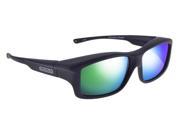 Jonathan Paul Fitovers Xlarge Yamba Satin Black Polarized Green Mirror Sunglasses