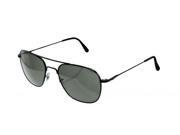 American Optical Original Pilot Wire Spatula 57mm Black TC Grey Sunglasses 30108
