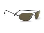 Serengeti Velocity Titanium Sunglasses Shiny Gunmetal Frame 555nm Polarized L