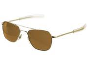 American Optical Original Pilot Bayonet 55mm Gold Cosmetan Sunglasses