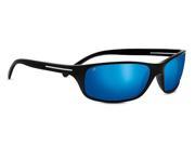 Serengeti Sunglasses Pisa 8272 Shiny Black Polarized 555nm Blue Mirror Lens