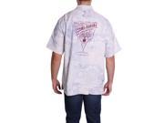 Tommy Bahama Embroidered Grape Minds Think Alike Silk White Medium Camp Shirt
