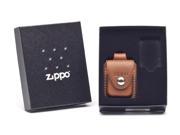 Zippo Lighter Pouch w loop Brown packed in Gift Set LPGS LPLB