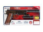 Crosman 1911 Tactical BB Pistol with mock silencer and laser sight 40005