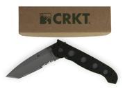 CRKT Zytel Folding Knife AUS 4 Bead Blast Combo Tanto Point Flipper 3 875 M 16Z