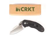 Columbia River Knife Tool Ikoma No Time Off Folding Knife Plain Edge Black with IKBS AND ILS 5350