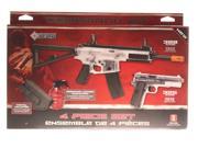Crosman Elite AREKTC Spring Powered Air Soft Rifle Air Soft Pistol Kit Clear
