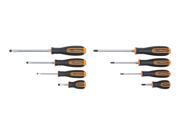 8Pc. Orange&Black Phillips/Slotted Screwdriver Set 8Pc. Orange&Black Phillips/Slotted Screwdriver Set
