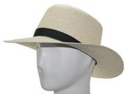 TRAVEL ROLLUP Packable Foldable Panama Natural Straw Hat 7 1 2