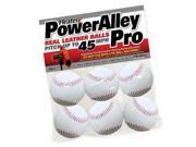 6 Pack Trend Sports Heater PowerAlley Pro Leather Pitching Machine Baseballs
