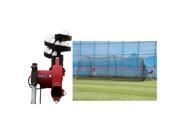 Trend Sports Heater Jr Real Ball Pitching Machine Xtender 24 Cage BSC599