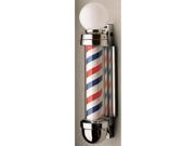 William Marvy Company Barber Pole SM Size 29 x 4 Revolving Two Light No.405TL