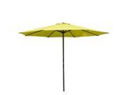 9 Foot Patio Market Umbrella Polyester Crank Aluminum Home Canopy Lime Green