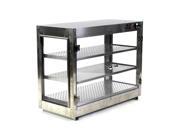 HeatMax Commercial Countertop Food Warmer Display Case With Water Tray 30x15x24