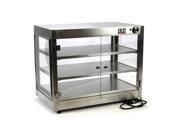 HeatMax Commercial Countertop Food Warmer Display Case With Water Tray 30x18x24
