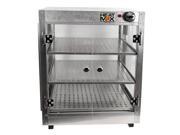 HeatMax Commercial Countertop Food Warmer Display Case With Water Tray 20x20x24