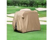 Durable Two Person Golf Cart Cover Tan GCC F98