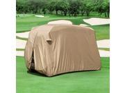Durable Four Person Golf Cart Cover Tan GCC F22