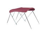 3 Bow Bimini Boat Cover 6 L x 46 H x 67 72 W With Mounting Hardware Burgundy