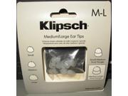 Klipsch DF LG C Medium Large Size Dual Flange Replacement Ear Tip 4 Pair Per Package Clear 1008373