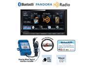 Kenwood DDX672BH In Dash Double Din 6.95 DVD Receiver with Built in Bluetooth PAC SWI RC Steering Wheel Control Interface and a FREE SOTS Air Freshener