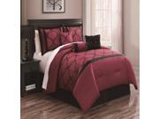 Gracie Red 7 Piece Comforter Bed In A Bag Set