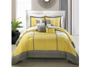 Dorchester Yellow 8 Piece Comforter Bed In A Bag Set